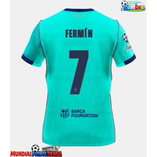 Camiseta Barcelona Fermin Lopez #7 Tercera Equipación Replica 2026-27 mangas cortas